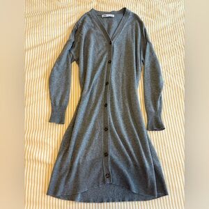 Zara Button-Up Duster Cardigan/ Cardigan Dress